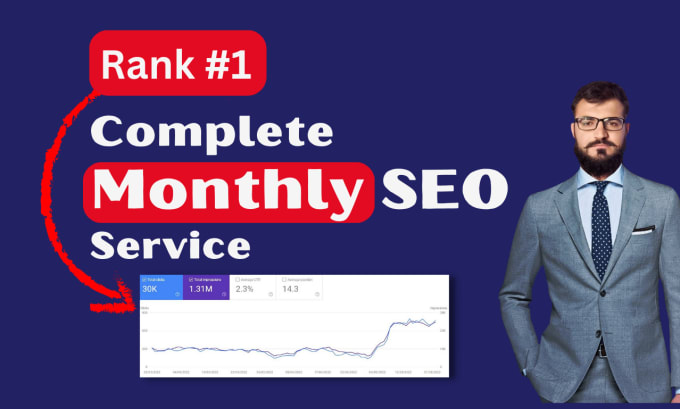 Gig Preview - Do complete monthly seo full package service