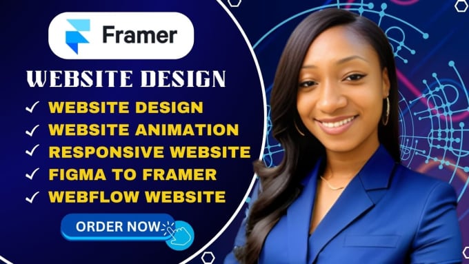 Bestseller - do framer website design framer animation framer landing page webflow website