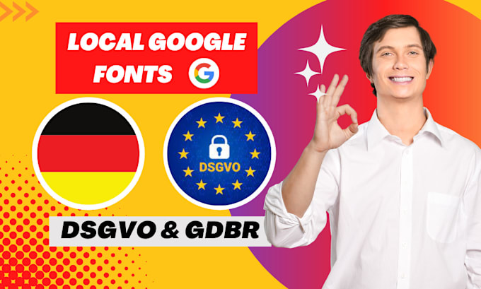 Gig Preview - Install and host local google fonts on your site to be dsgvo gdpr secure