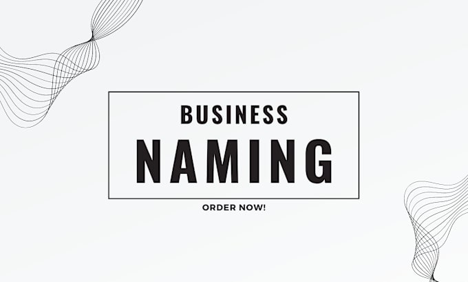 Gig Preview - Make a business name within 24 hours