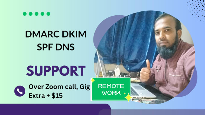 Gig Preview - Setup dmarc dkim spf dns record to stop email going to spam