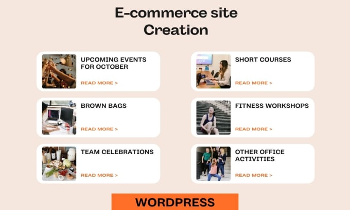 Gig Preview - Full wordpress professional e commerce site creation