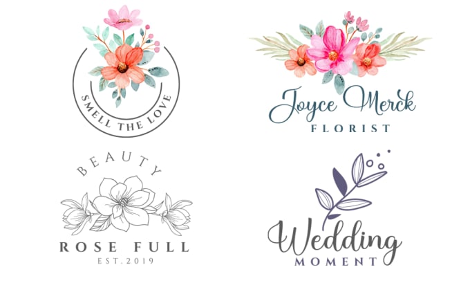 Gig Preview - Design a shabby chic watercolor or vintage logo