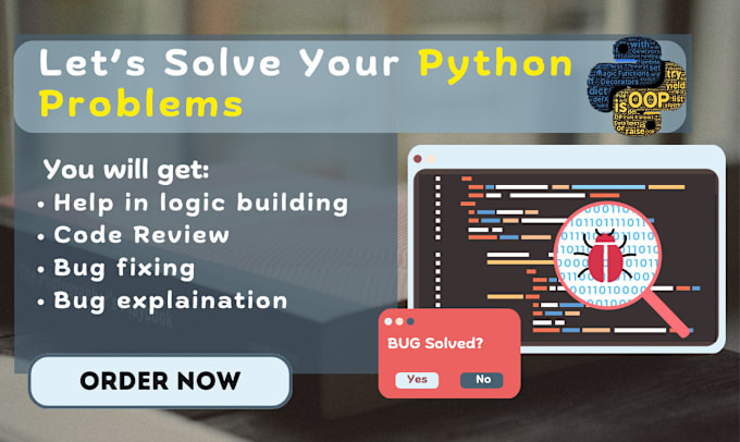 Gig Preview - Debug and make your python program run