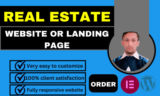 Gig Preview - Build real estate website,landing page,property listing with idx mls integration