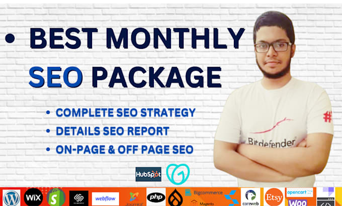 Gig Preview - Provide a complete monthly SEO package to increase organic traffic