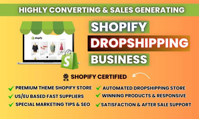 Bestseller - build an automated shopify dropshipping store or shopify website