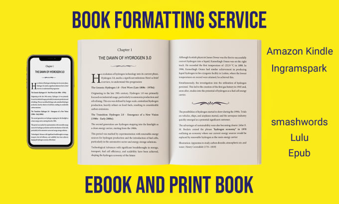 Gig Preview - Do book formatting and layout design for print and ebook