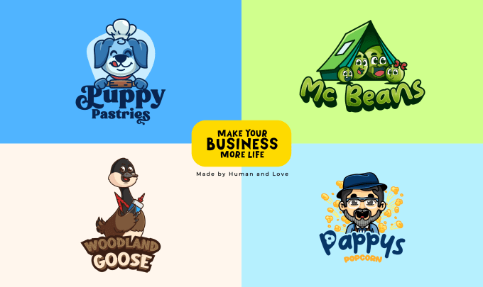 Gig Preview - Design a cute mascot logo and brand character