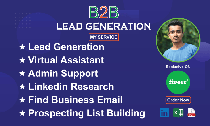 Gig Preview - Do targeted b2b lead generation and data entry