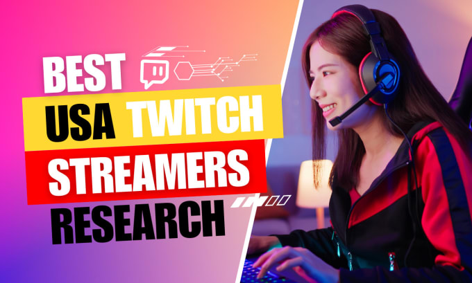 Gig Preview - Build USA twitch streamers business email lists