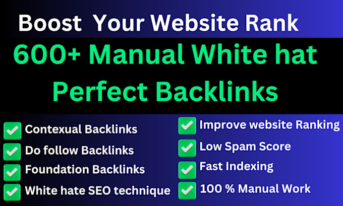 Gig Preview - Do rank website higher by high quality SEO contextual  backlinks and foundation