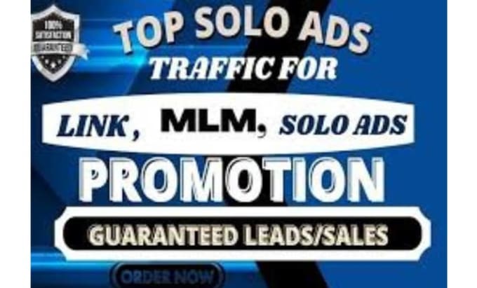 Gig Preview - Do solo ads promotion,  mlm link and affiliate links