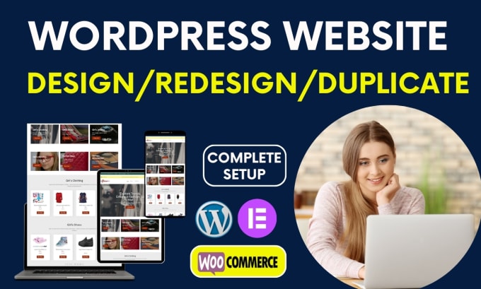 Gig Preview - Do wordpress website design, redesign, revamp or duplicate wordpress website