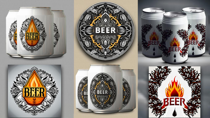 Gig Preview - Make vintage premium label designs for beer cans and bottles