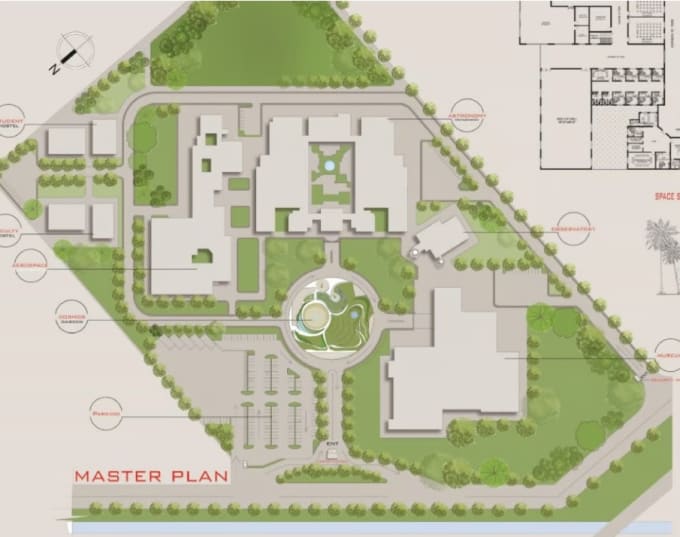 Gig Preview - Site plan, master plan, landscape plan, marketing ready plan