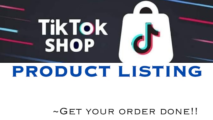 Gig Preview - Upload your tiktok shop listings to seller central