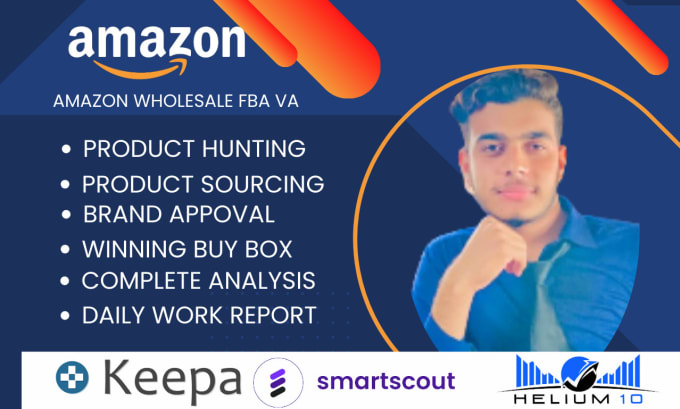 Gig Preview - Be your amazon fba wholesale VA