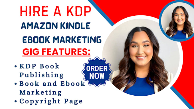 Gig Preview - Publish book on amazon kindle KDP, book promotion and ebook marketing amazon ads