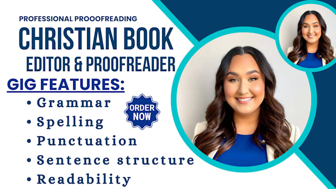 Gig Preview - Be your christian book editor, christian book editing and proofreading