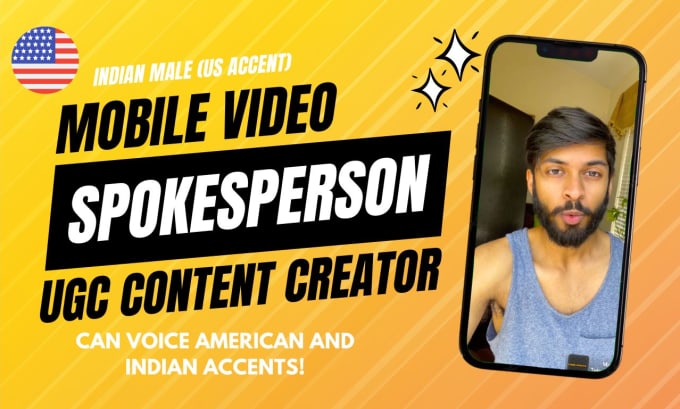 Gig Preview - Create a ugc presenter or spokesperson video for your brand