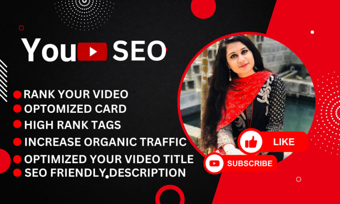 Gig Preview - Do manual youtube seo for your channels organic  growth