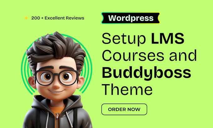 Gig Preview - Build wordpress lms website with learndash, buddyboss