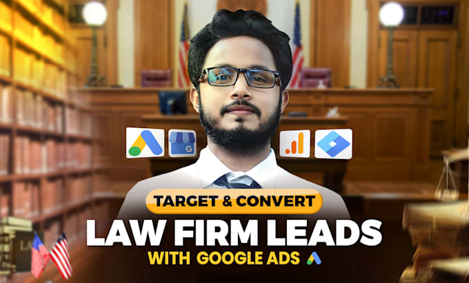 Gig Preview - Setup google ads PPC for lawyers and law firm in USA