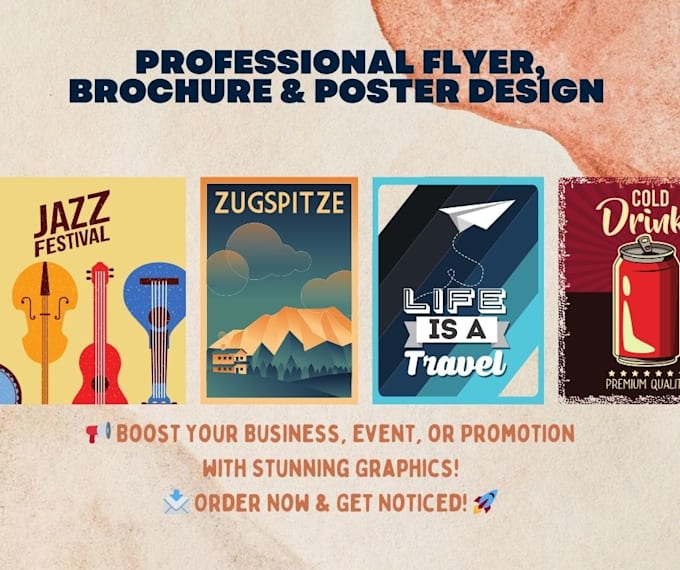 Gig Preview - Design eye catching leaflets, brochures, posters, and flyers