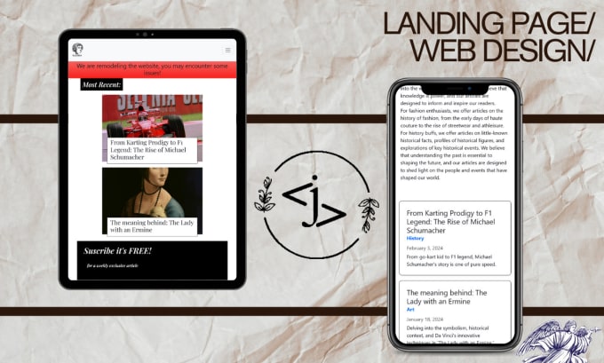 Gig Preview - Make a landing page for your business