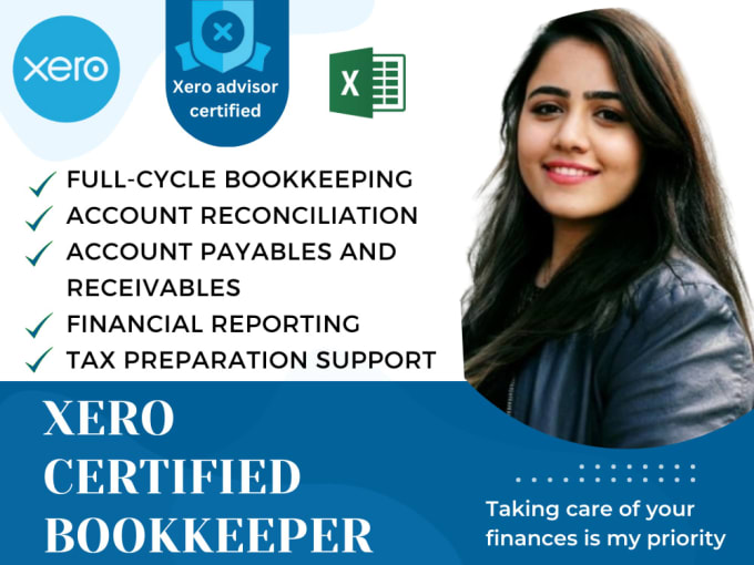 Gig Preview - Accounting and bookkeeping as I am certified xero advisor