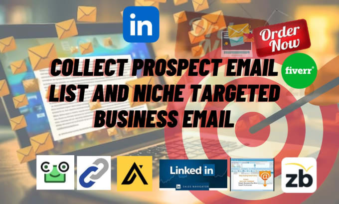 Gig Preview - Build your prospect email list and niche targeted business email