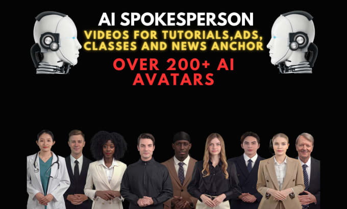 Gig Preview - Create professional ai spokesperson videos in any language