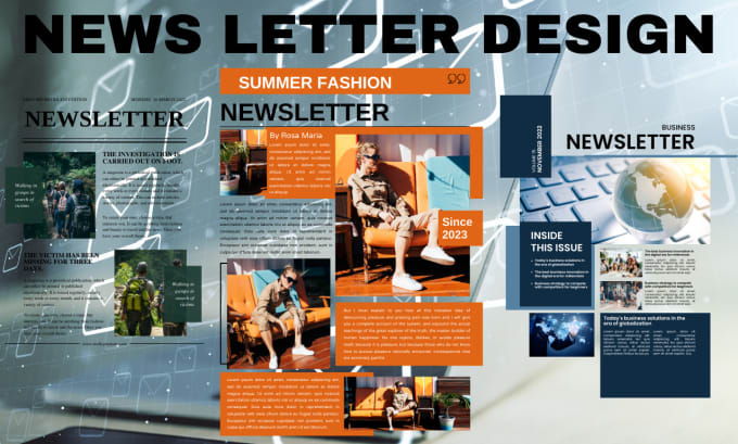 Gig Preview - Design a responsive HTML newsletter template, email template, mailchimp in 12hrs