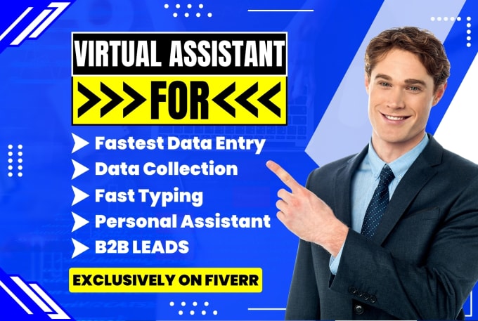 Gig Preview - Be your virtual assistant for fastest data entry, data collection, fast typing