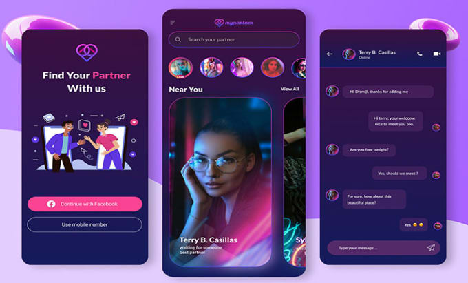 Gig Preview - Develop dating app, chat app, messaging app, tinder dating app