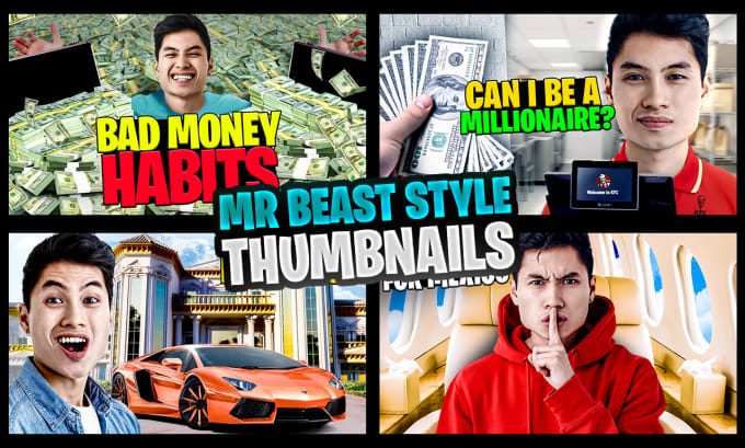 Gig Preview - Design impressive mrbeast ai viral thumbnail