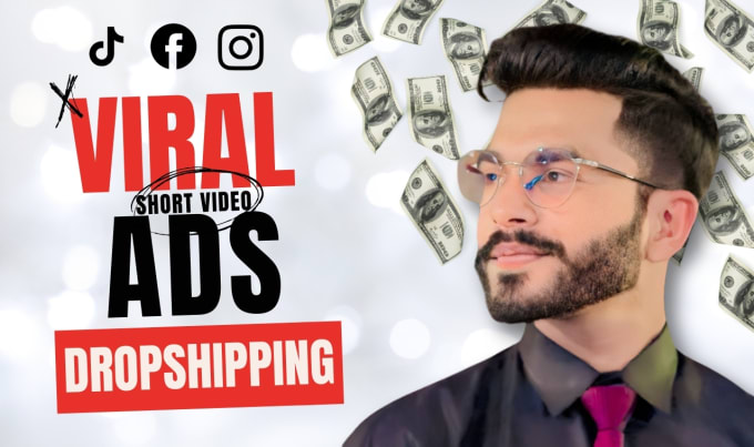 Gig Preview - Make dropshipping ads facebook and tiktok short video ads