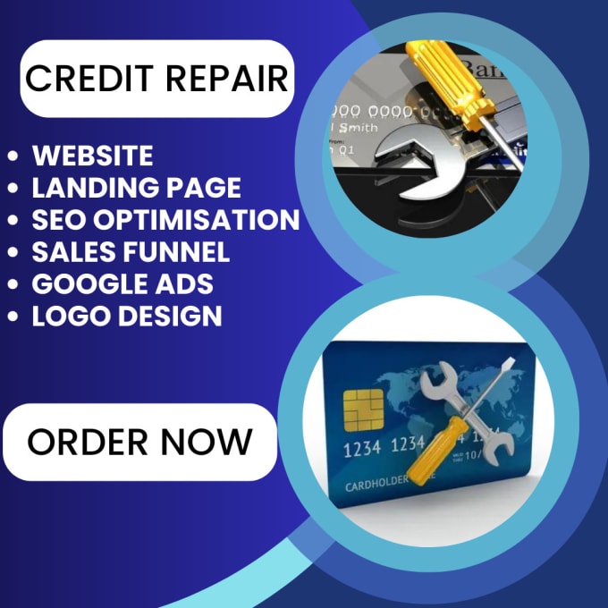 Gig Preview - Design credit repair website, credit repair landing page