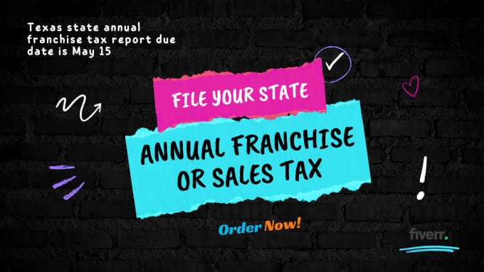 Gig Preview - File your USA llc annual franchise or sales tax