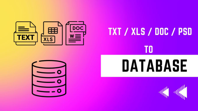 Gig Preview - Convert your text files into a database mssql or  mysql