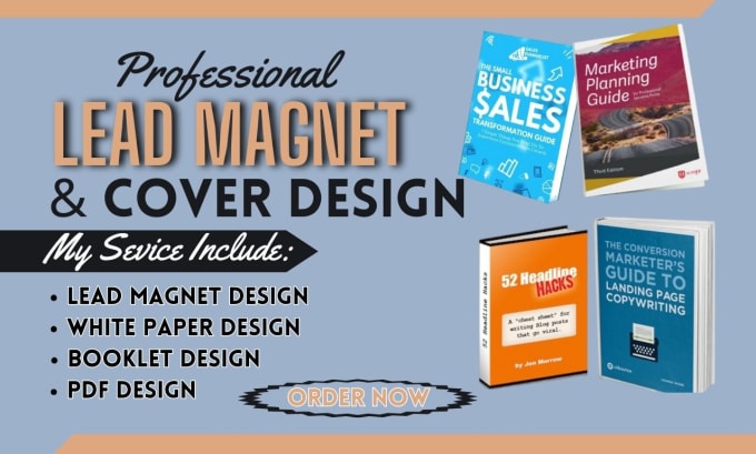 Gig Preview - Design your lead magnet PDF workbook, worksheet, checklist, ebook design