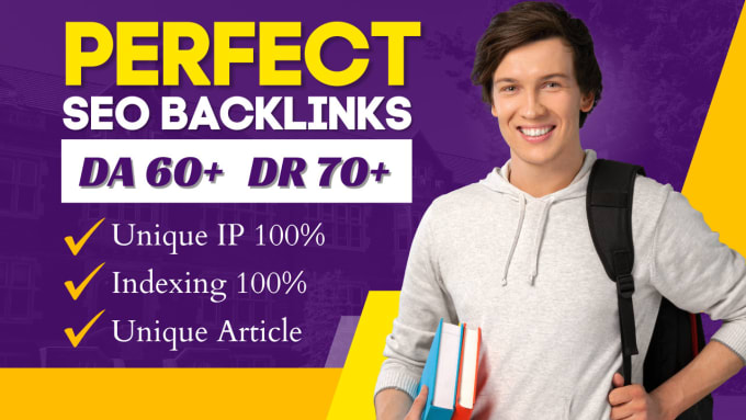 Gig Preview - Create high quality homepage dofollow backlinks da 60 and DR 70 plus