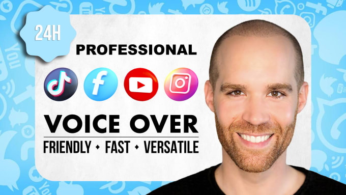 Gig Preview - Be your professional social media voice over