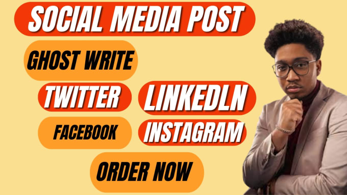 Gig Preview - Ghostwrite compelling articles for linkedin, twitter, instagram and facebook