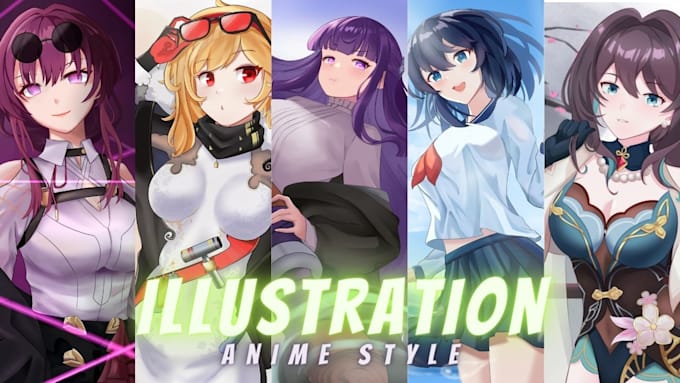 Bestseller - custom anime illustration fanart and original character design