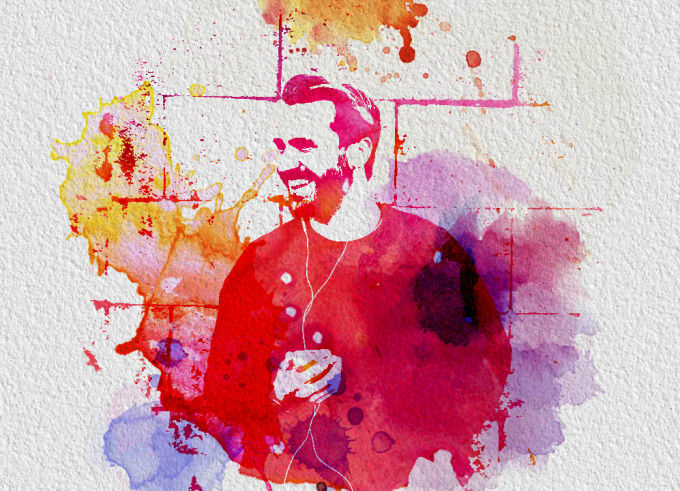 Gig Preview - Create digital watercolor portrait of your images