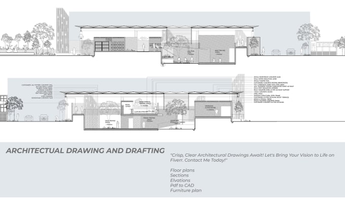 Gig Preview - Draw 2d architectural drawings in autocad