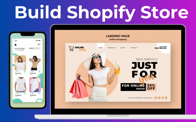 Gig Preview - Design and redesign your shopify website or store for dropshipping success