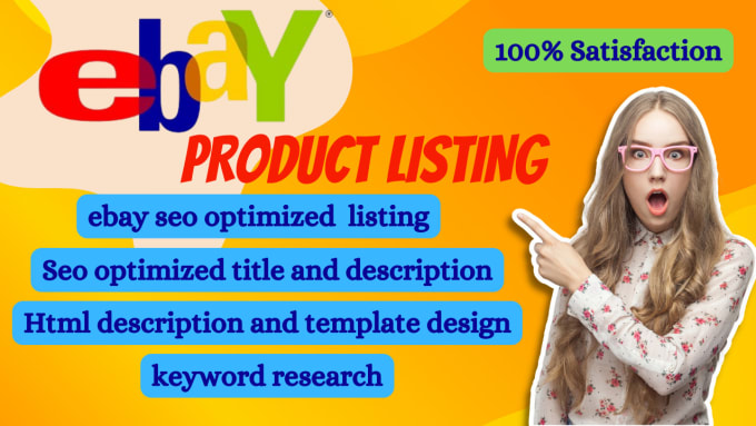 Gig Preview - Do ebay listing, SEO optimized product listing,ebay lister,